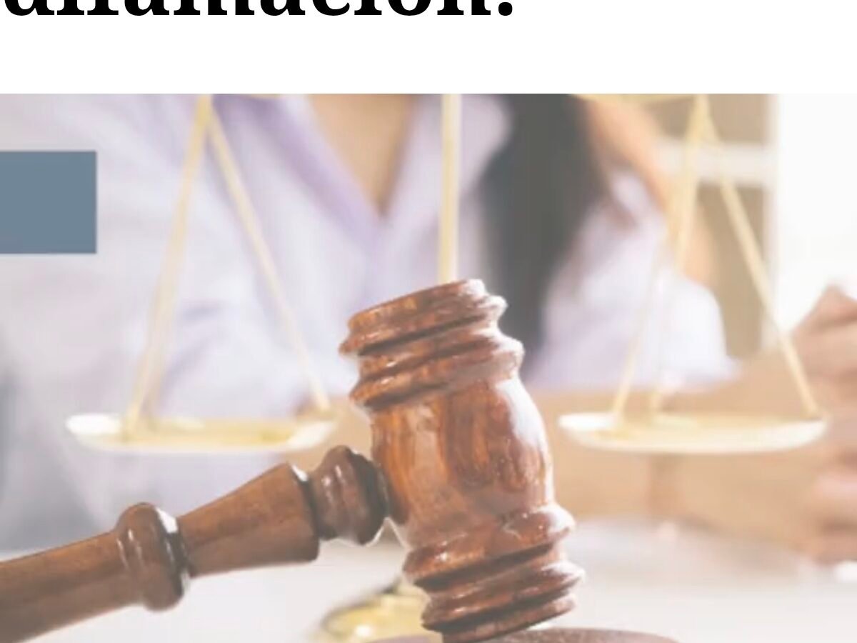 Un caso de difamación.